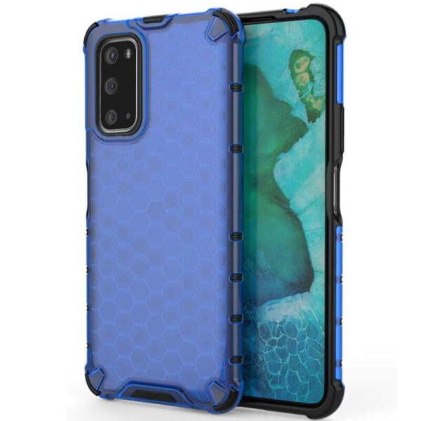 

Ударопрочный чехол Honeycomb для Samsung Galaxy S20 Синий