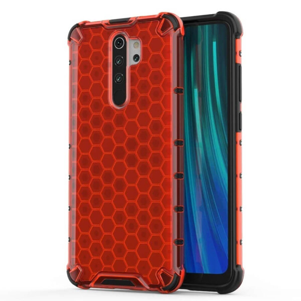 

Ударопрочный чехол Honeycomb для Xiaomi Redmi Note 8 Pro Красный