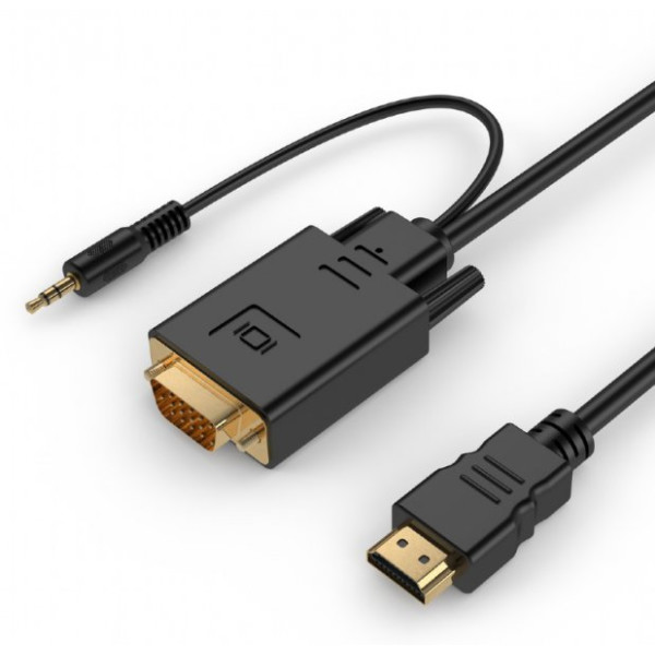 

Адаптер-преобразователь Cablexpert HDMI в VGA и стерео-аудио (A-HDMI-VGA-03-10)