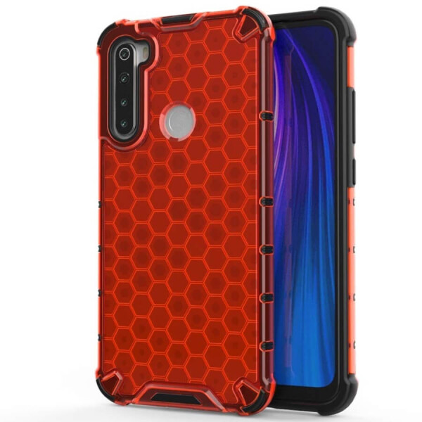 

Ударопрочный чехол Honeycomb для Xiaomi Redmi Note 8 Красный