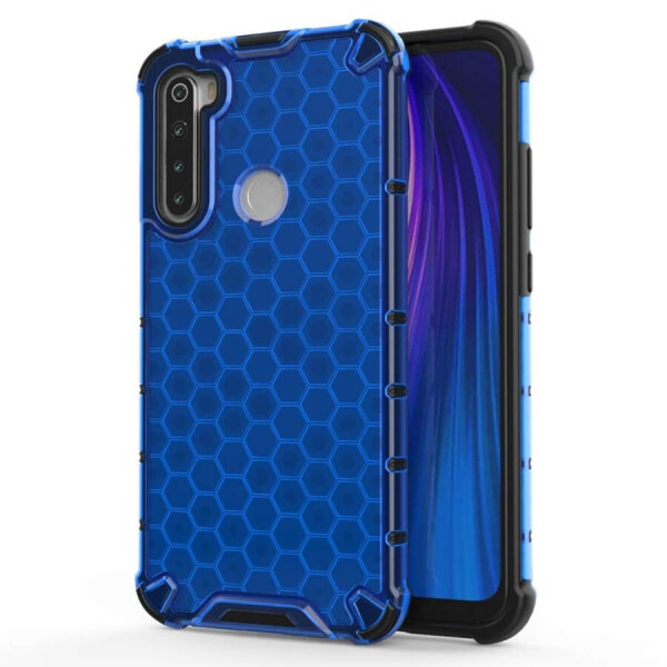 

Ударопрочный чехол Honeycomb для Xiaomi Redmi Note 8 Синий