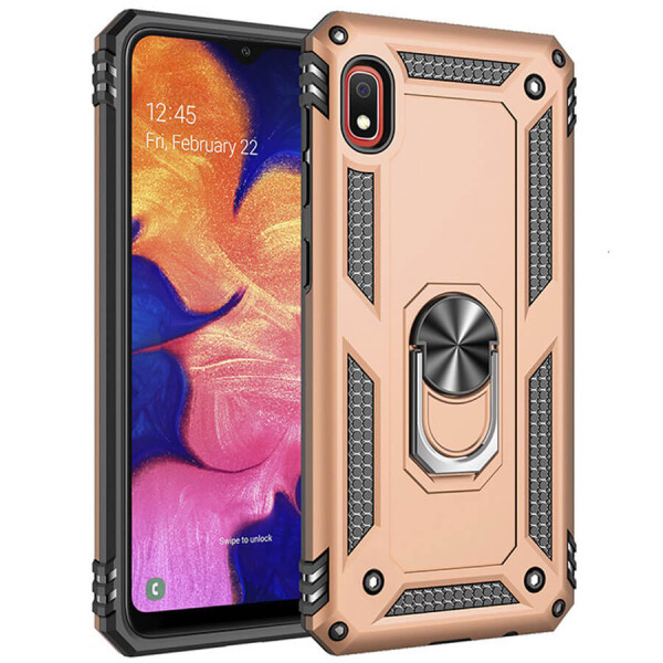 

Ударопрочный чехол Serge Ring магнитный держатель для Xiaomi Redmi 7A Золотой