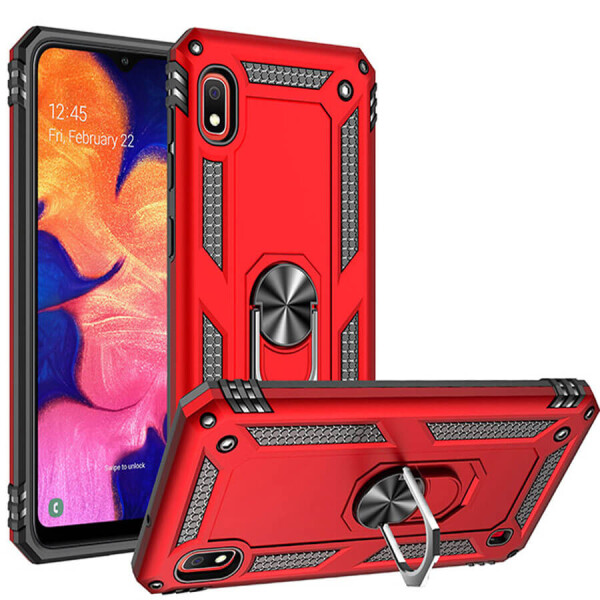 

Ударопрочный чехол Serge Ring магнитный держатель для Xiaomi Redmi 7A Красный