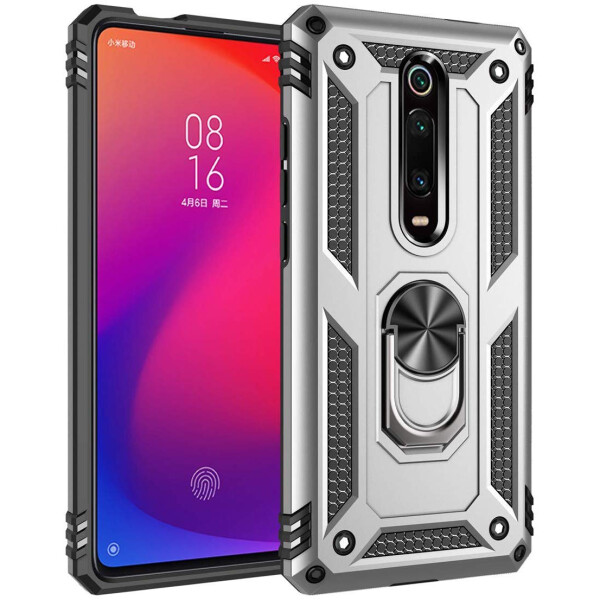 

Ударопрочный чехол Serge Ring магнитный держатель для Xiaomi Redmi K20 / K20 Pro / Mi9T / Mi9T Pro Темно-синий