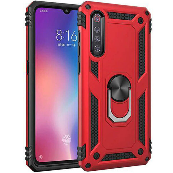 

Ударопрочный чехол Serge Ring магнитный держатель для Xiaomi Redmi Note 8 Красный