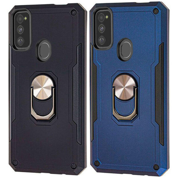 

Ударопрочный чехол SG Ring Color магнитный держатель для Samsung Galaxy M30s / M21 Темно-синий