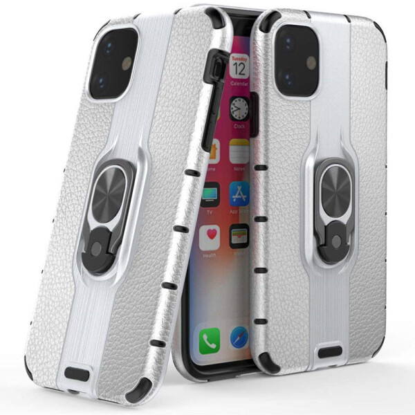 

Ударопрочный чехол Transformer Alita под магнитный держатель для Apple iPhone 11 Pro Max (6.5") Серебряный