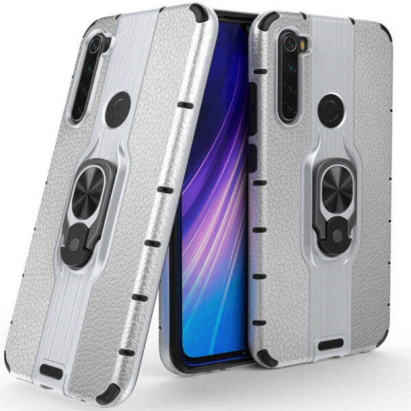 

Ударопрочный чехол Transformer Alita под магнитный держатель для Xiaomi Redmi Note 8 Серебряный