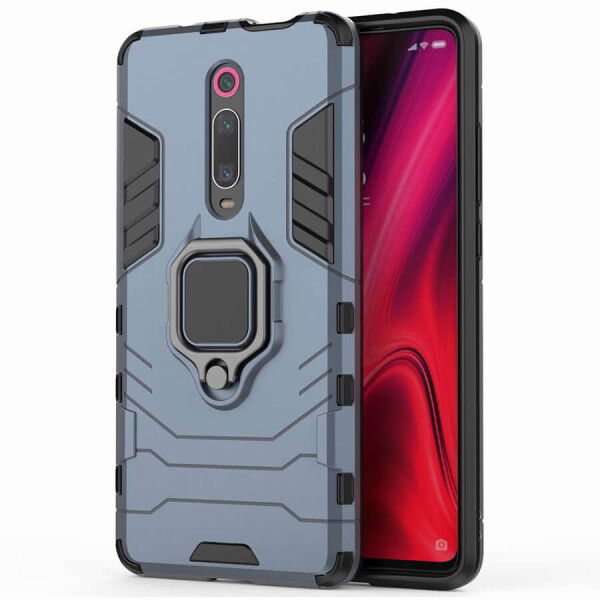 

Ударопрочный чехол Transformer Ring под магн. держ. для Xiaomi Redmi K20 / K20 Pro / Mi9T / Mi9T Pro Серый / Metal slate