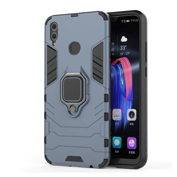 

Ударопрочный чехол Transformer Ring под магнитный держатель для Huawei Honor 8X Черный / Soul Black