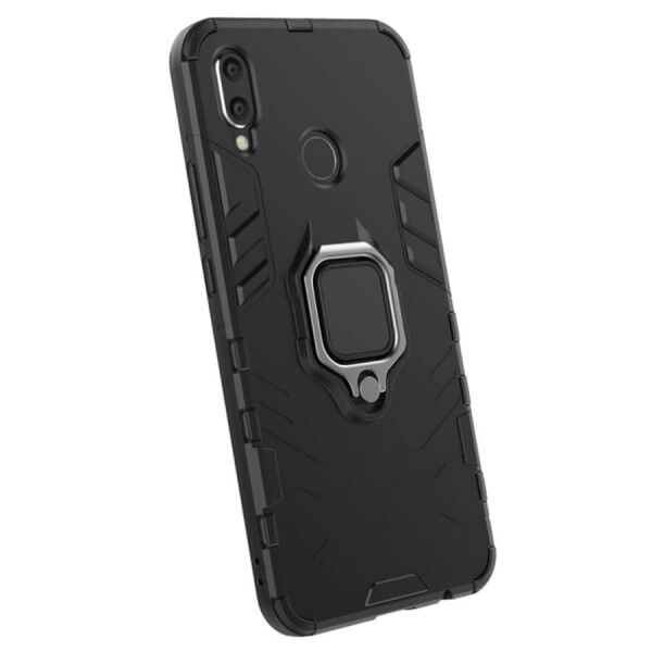 

Ударопрочный чехол Transformer Ring под магнитный держатель для Huawei P Smart+ (nova 3i) Черный / Soul Black