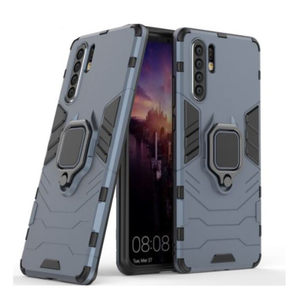 

Ударопрочный чехол Transformer Ring for Magnet для Huawei P30 Pro Серый / Metal slate