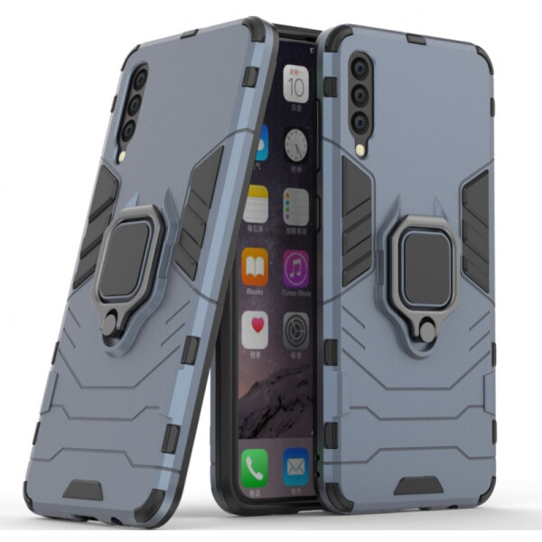 

Ударопрочный чехол Transformer Ring под магнитный держатель для Samsung Galaxy A70 (A705F) Черный / Soul Black