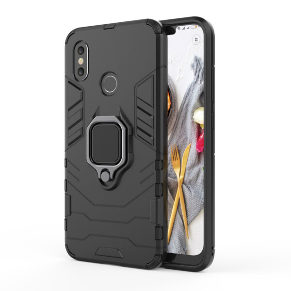 

Ударопрочный чехол Transformer Ring под магнитный держатель для Xiaomi Mi 9 Красный / Dante Red