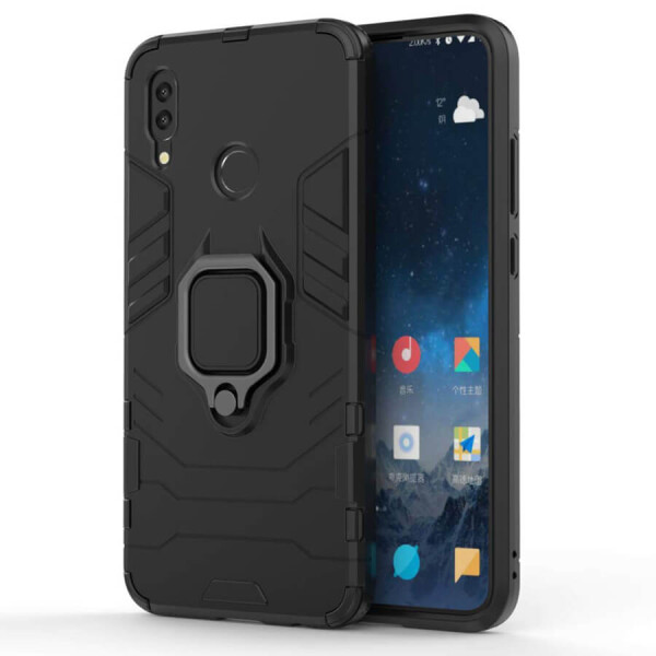 

Ударопрочный чехол Transformer Ring под магнитный держатель для Xiaomi Redmi 7 Черный / Soul Black