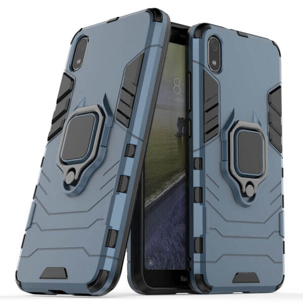 

Ударопрочный чехол Transformer Ring for Magnet для Xiaomi Redmi 7A Серый / Metal slate