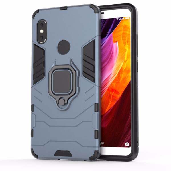 

Ударопрочный чехол Transformer Ring под магнитный держатель для Xiaomi Redmi Note 5 Pro/Note 5 (DC) Черный / Soul Black