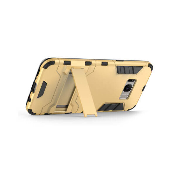 

Ударопрочный чехол-подставка Transformer для Samsung G950 Galaxy S8 с мощной защитой корпуса Красный / Dante Red