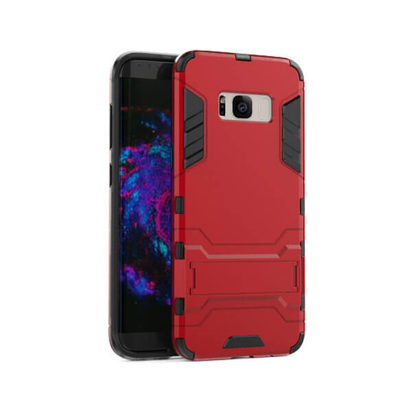 

Ударопрочный чехол-подставка Transformer для Samsung G950 Galaxy S8 с мощной защитой корпуса Синий / Navy