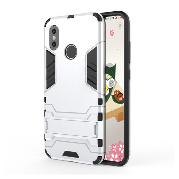

Ударопрочный чехол-подставка Transformer для Xiaomi Mi A2 Lite /Redmi 6 Pro с мощной защитой корпуса Синий / Navy