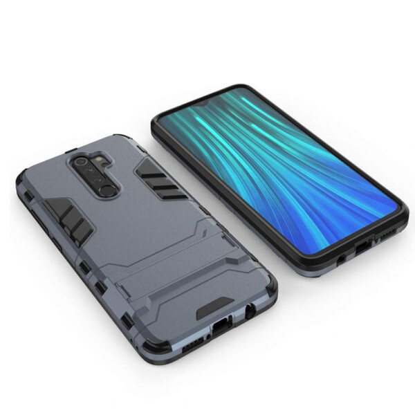 

Ударопрочный чехол-подставка Transformer для Xiaomi Redmi Note 8 Pro с мощной защитой корпуса Серый / Metal slate
