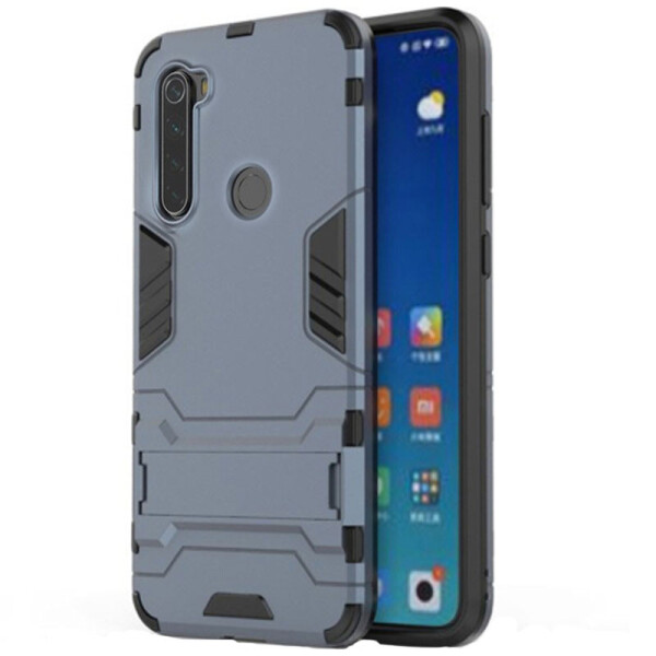 

Ударопрочный чехол-подставка Transformer для Xiaomi Redmi Note 8 с мощной защитой корпуса Серый / Metal slate