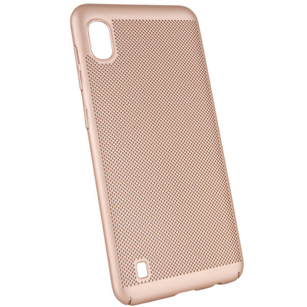 

Ультратонкий дышащий чехол Grid case для Samsung Galaxy A10 (A105F) Розовый