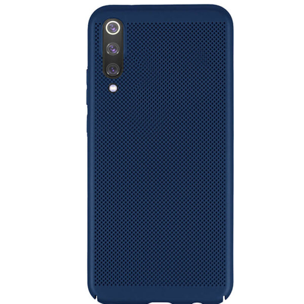 

Ультратонкий дышащий чехол Grid case для Samsung Galaxy A70 (A705F) Темно-синий