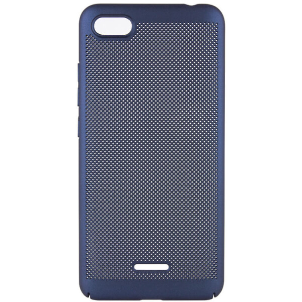 

Ультратонкий дышащий чехол Grid case для Xiaomi Redmi 6A Темно-синий