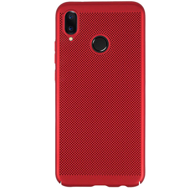 

Ультратонкий дышащий чехол Grid case для Xiaomi Redmi Note 7 / Note 7 Pro / Note 7s Красный