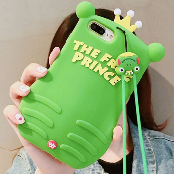 

Фактурный силиконовый чехол Funny ART 3D с игрушкой для Apple iPhone 7 plus / 8 plus (5.5") Цыпленок красный