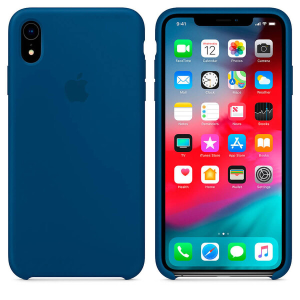 

Чехол Silicone case (AAA) для Apple iPhone XR (6.1") Синий / Cosmos Blue