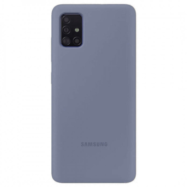 

Чехол Silicone Case Full Protective для Samsung Galaxy A51 Серый / Lavender Gray