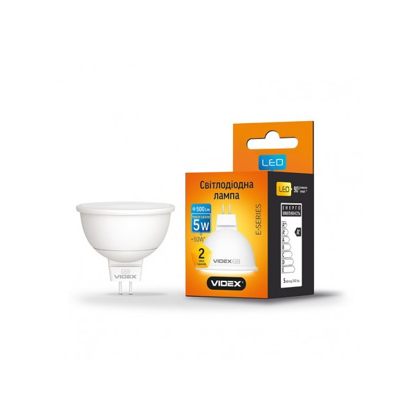 

Лампа светодиодная Videx MR16e 5W GU5.3 3000K 220V (VL-MR16e-05533)