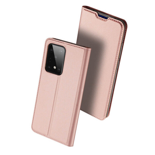 

Чехол-книжка Dux Ducis с карманом для визиток для Samsung Galaxy S20 Ultra Rose Gold