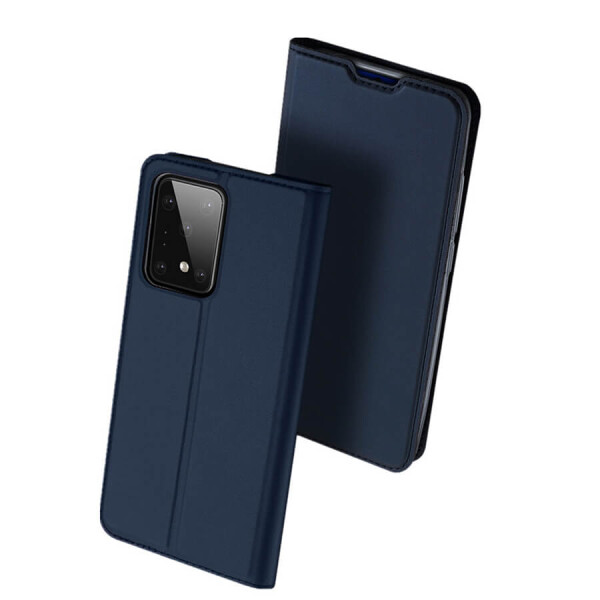 

Чехол-книжка Dux Ducis с карманом для визиток для Samsung Galaxy S20 Ultra Синий