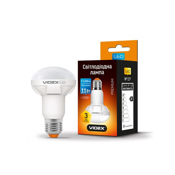 

Лампа светодиодная Videx R63 11W E27 4100K 220V (VL-R63-11274)