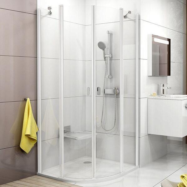 

Душевая кабина Ravak Chrome CSKK4-80 белый+Transparent