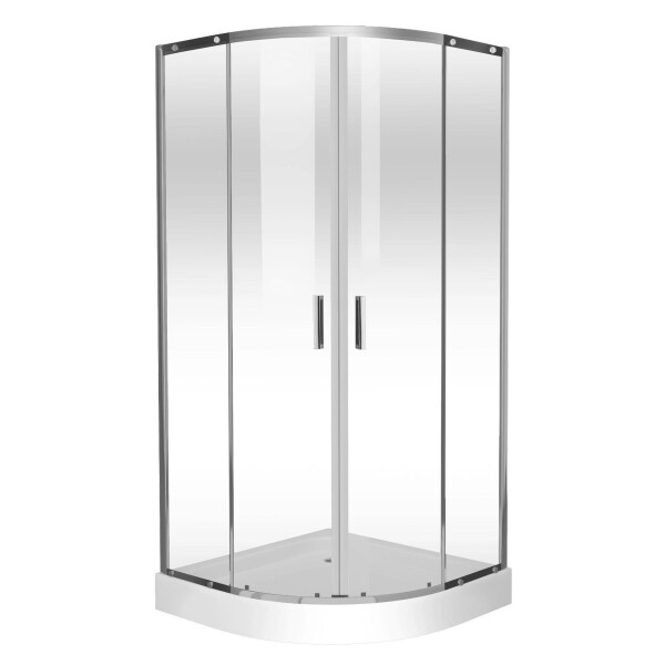 

Душевая кабина EGER TOKAI 90x90x200 см, на мелком поддоне 15 см, профиль хром, стекло прозрачное