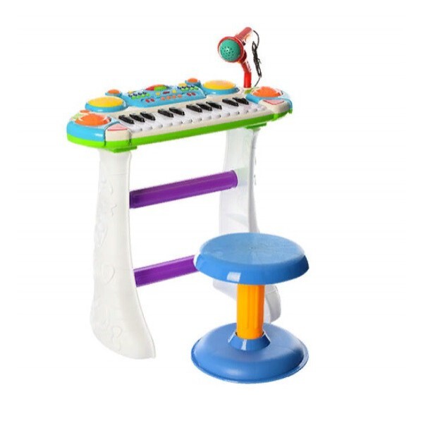 

Детское пианино со стульчиком и микрофоном Joy Toy 7235R (1324-04)