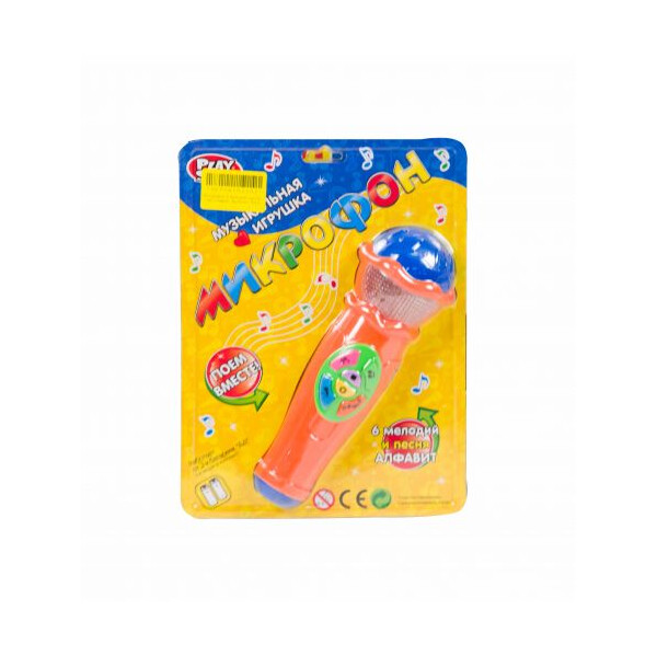 

Микрофон Toysi музыкальный Оранжевый (TOY-103070)