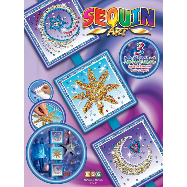 

Набор для творчества Sequin Art SEASONS Cosmic ,Sun,Moon and Stars (SA1511)