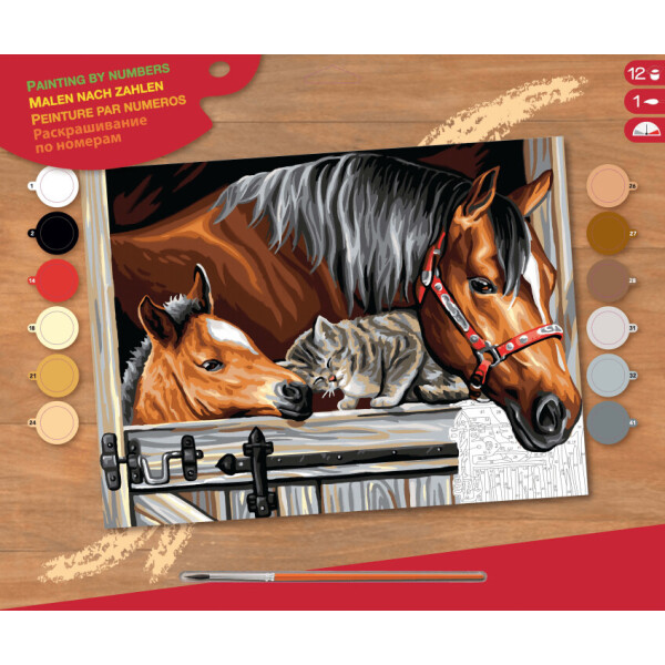 

Набор для творчества Sequin Art PAINTING BY NUMBERS SENIOR Stable Dooor Trio (SA1523)