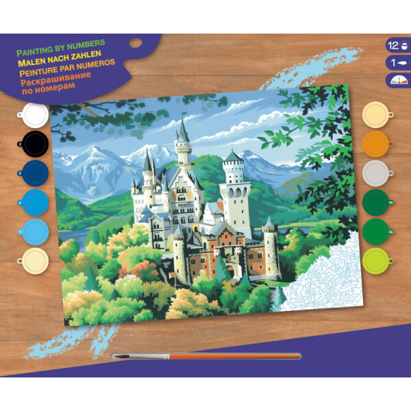 

Набор для творчества Sequin Art PAINTING BY NUMBERS SENIOR Neuschwanstein Castle (SA0128)