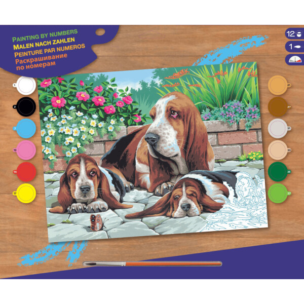

Набор для творчества Sequin Art PAINTING BY NUMBERS SENIOR Basset Hounds (SA0044)