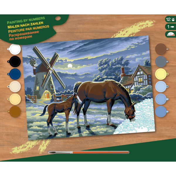 

Набор для творчества Sequin Art PAINTING BY NUMBERS SENIOR Evening Pasture (SA0429)