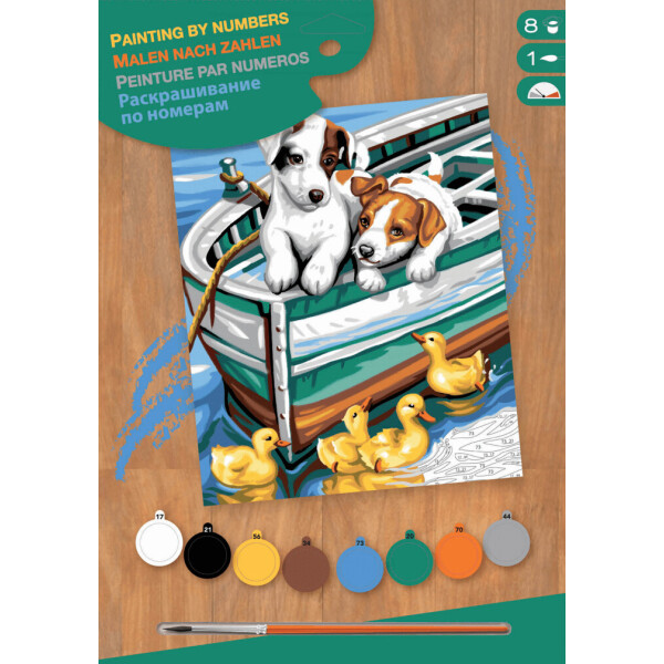 

Набор для творчества Sequin Art PAINTING BY NUMBERS JUNIOR Puppies and Ducks (SA1332)