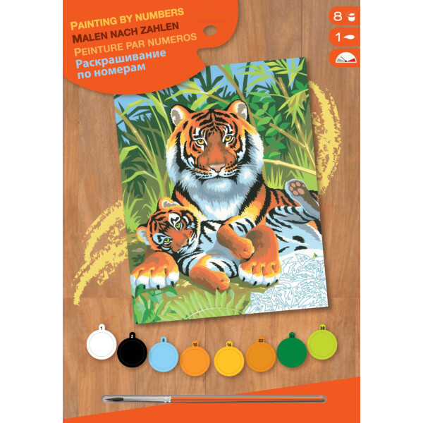 

Набор для творчества Sequin Art PAINTING BY NUMBERS JUNIOR Tigers (SA0029)