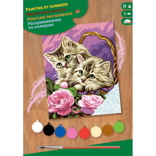 

Набор для творчества Sequin Art PAINTING BY NUMBERS JUNIOR Floral Kittens (SA1041)