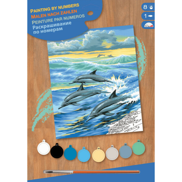 

Набор для творчества Sequin Art PAINTING BY NUMBERS JUNIOR Dolphins (SA0031)